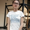 thumbnail image 3 of Tee Hunt Irregardless Is Not a Word T-Shrit Funny English Grammar Women's T-Shirt Tee, White, Medium, 3 of 5
