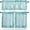 Teal Blue, variant on European Floral Kitchen Curtains and Valances Set, Rod Pocket Curtains Tier Farmhouse Window Curtains 36 Inch Length, Rustic Black Grey Formal Traditional Tribal 3 Piece Kitchen Curtains Set