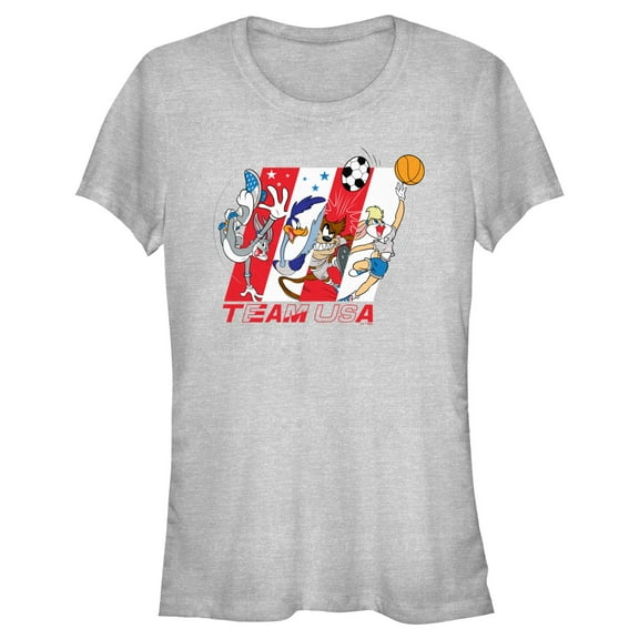 Junior's Looney Tunes Sports Crew  Graphic T-Shirt