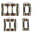 thumbnail image 2 of Yayeee Rocker Switch Wall Plate 2-Gang 4.7"x4.6" Home Decorative Outlet Cover, Green Tartan Pattern, 2 of 6