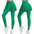 thumbnail image 2 of CONZONE Womens Yoga Skirted Leggings High Waist Athletic Skirt With Leggings for Women Lightweight Stretch Tennis Skirt Gym Workout Yoga Compression Tights, 2 of 9