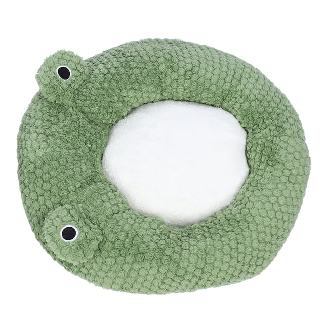 Linda Cama Para Mascotas, Cama Para Perros Con Animales Cálidos En Invierno, Cama Para Mascotas Con Rana, Cama Con Cojín Para Gatos De Felpa Lavable Con Terciopelo