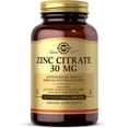 thumbnail image 1 of Suplemento de citrato de zinc Solgar, 30 mg, cápsulas vegetales x100, 1 of 7