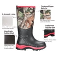 HISEA Women's Hunting Boots Insulated Rubber Boots Waterproof Muck Mud