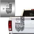 thumbnail image 2 of We The People Betsy Ross Flag 1776 Distressed American USA US Flag Truck Tailgate Vinyl Decal fits most Pickup Trucks Preamble of The US Constitution (11" x 20", Black), 2 of 8