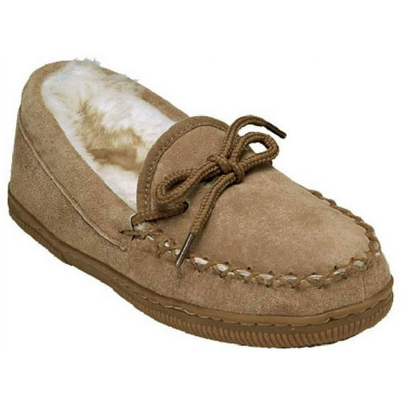 Old Friend Footwear Children's Cinch Tie Loafer Moccasins 461128 (C8) Chestnut