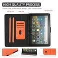 thumbnail image 4 of Dteck Slim Case For ALL-NEW Kindle Fire HD 8 and HD 8 Plus (10th Generation, 2020 Release), Slim Fit PU Leather Folio Flip Case Multi-angle Standing Cover Auto Wake Sleep, Orange, 4 of 6