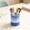 Blue, variant on CHENjy Perpetual Calendar Desk Organizer, 2 in 1 Rotating Pen Holder with Hidden Storage Tray for Accessories, Blue