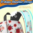 thumbnail image 5 of Pioneer Flower Floral Print Pattern 17" School Backpacks for Teens,Waterproof Oxford Fabric,S-Shape Padded Straps for School,Travel,Hiking,Camping, 5 of 6