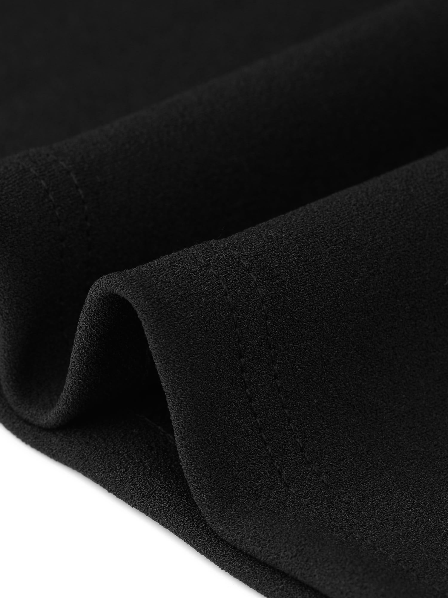 DARING DIVA Women's Bow Tie Crew Neck Short Sleeves Sheath Business Casual Dress S Black
