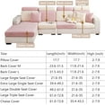 thumbnail image 3 of Sofa Covers Sectional Couch Covers:Washable Stretch Sofa Slipcovers,Wear-Resistant Universal Couch Cushion Replacement,3D Jacquard Velvet Magic Sofa Covers (Orange, Large Triple Seat Cover), 3 of 7