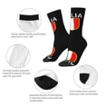 thumbnail image 4 of Women'S Novelty Funny Crew Socks Men'S Italia Italian Flag Italy Design Socks, 4 of 7