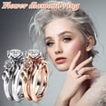 thumbnail image 5 of HHBEAUTY Ladies Fashion Creative Rose Flower Diamond Couple Ring, Promise Rings for Her, 5 of 5