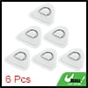 thumbnail image 2 of Unique Bargains 6 Pcs Anneau en D Patch PVC Acier Inoxydable Forme Triangle D Anneau Pad Vert pour Kayak Canot Pont, 2 of 7