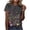 Multicolor, variant on Yotami Women's Plus Size Graphic Top Floral Print Short Sleeve Summer Blouse for Weekend Crewneck Loose Fit T-Shirt Multicolor XXXXXL