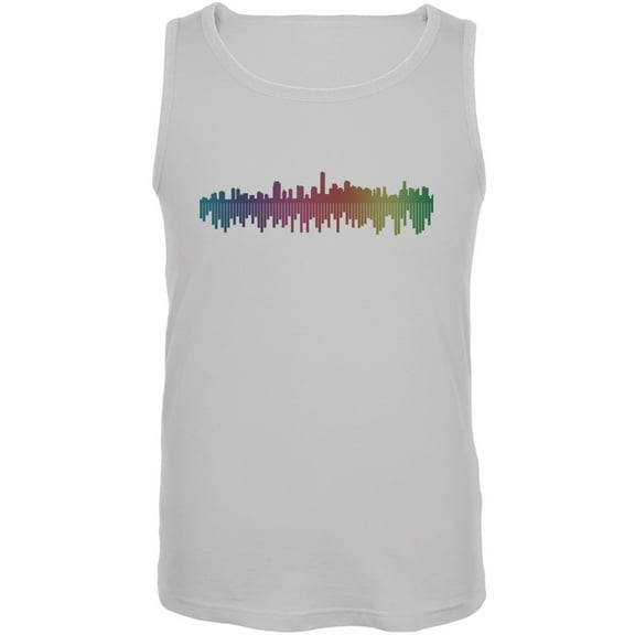 City Levels White Adult Tank Top - 4X-Large