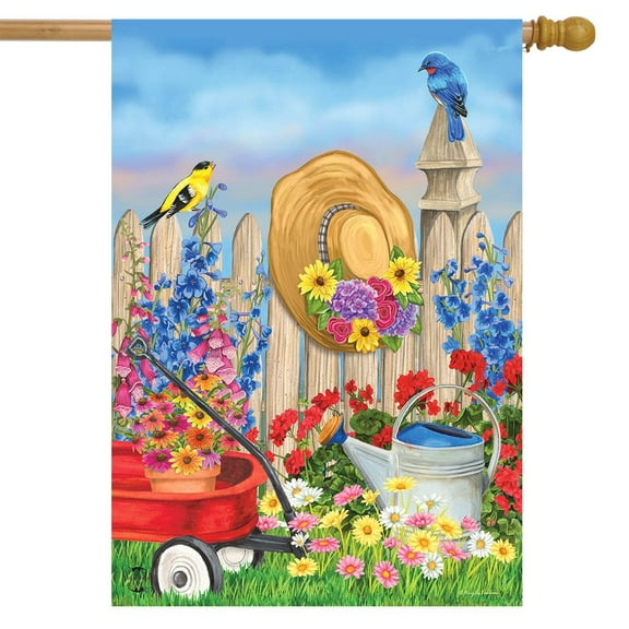 Briarwood Lane Green Thumb Spring House Flag