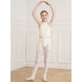 thumbnail image 2 of iiniim Kids Girls Halter Lace Printed Leotard Gymnastic Figure Ice Skating Ballet Dance Dress Size 6-16 Champagne 6, 2 of 7