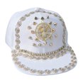thumbnail image 4 of Hsqqdc Studded Baseball Cap with Spider Chain Rhinestone Hip Hop Hat, 4 of 7