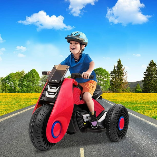 6V Kids Motorbike, 3 Wheels Electric Bicycle for Toddlers Children