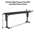 thumbnail image 5 of Correll 3/4" High Pressure Folding Seminar Table with Panel Leg in Gray Granite, 5 of 10