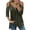 Army Green, variant on Summer Tops for Women Mgmyaa Women Blouses Tops Plus Size V-Neck 1/2 Sleeve Tops Lace Half Sleeve Zipper Hollow Out Blouse Tops Fashion Solid Color Fit Casual Tees, Shirts