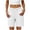 White, variant on Bermuda Shorts for Women Elastic Waist Lightweight Lounge Short Casual Relaxed Fit Trendy Summer Shorts with Pockets