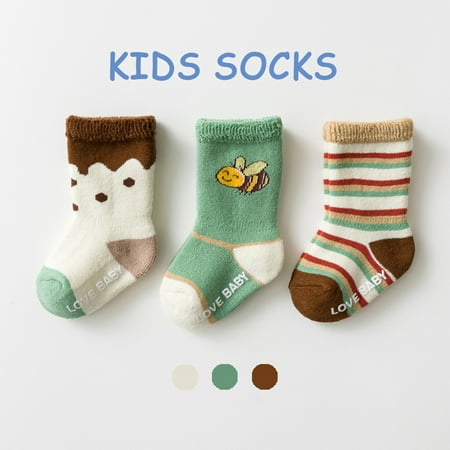 

Qazqa Socks New Pattern Warm Socks Cute Kids Cotton Hiking Socks For Toddlers Boys Girls Winter Thick Warm Heavy Thermal Cozy Crew Boot Socks 3 Pairs