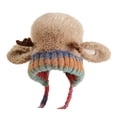 thumbnail image 1 of Guardurnaity Gorro de cuernos de ciervo deformable 2 en 1. Transfórmelo en gorro y bolso con estilo. Gorro de cuernos de ciervo navideño con Sombreros caqui M (56-58 cm), 1 of 6