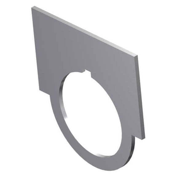 Siemens Legend Plate, Gray/Black, Half-Round 52NL02