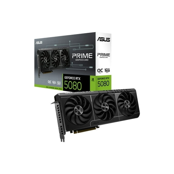 Restored ASUS PRIME GeForce RTX 5080 OC (16GB) - Graphics Card (PRIME-RTX5080-O16G) (Refurbished)