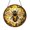 Acrylic 3.5 Inch, variant on Honeycomb Pattern with Bee Stained Glass Window Hanging Decor