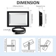 thumbnail image 4 of Reflectores Uwiner 200W 24000LM Luz Blanca Día IP66 Paquete de 2, 4 of 5
