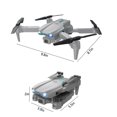 thumbnail image 2 of Weerihhol Folding UAV High Definition Double Aerial Photography Quadcopter Long Endurance Border Remote Control Aircraft Toy Grey Boys 12-14 Years Old Pro X - 70% off Sensory Light up for Kids 8-12, 2 of 7