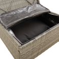 thumbnail image 5 of vidaXL Garden Middle Sofas 4 pcs Grey 57x57x56 cm Poly Rattan, 5 of 5