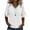 White, variant on Stralyhd Cotton Linen Tops for Women 3/4 Sleeve Top Casual V Neck Shirts Tiered Ruffle Trendy Work Blouse 2026 Summer Outfits Sky Blue L