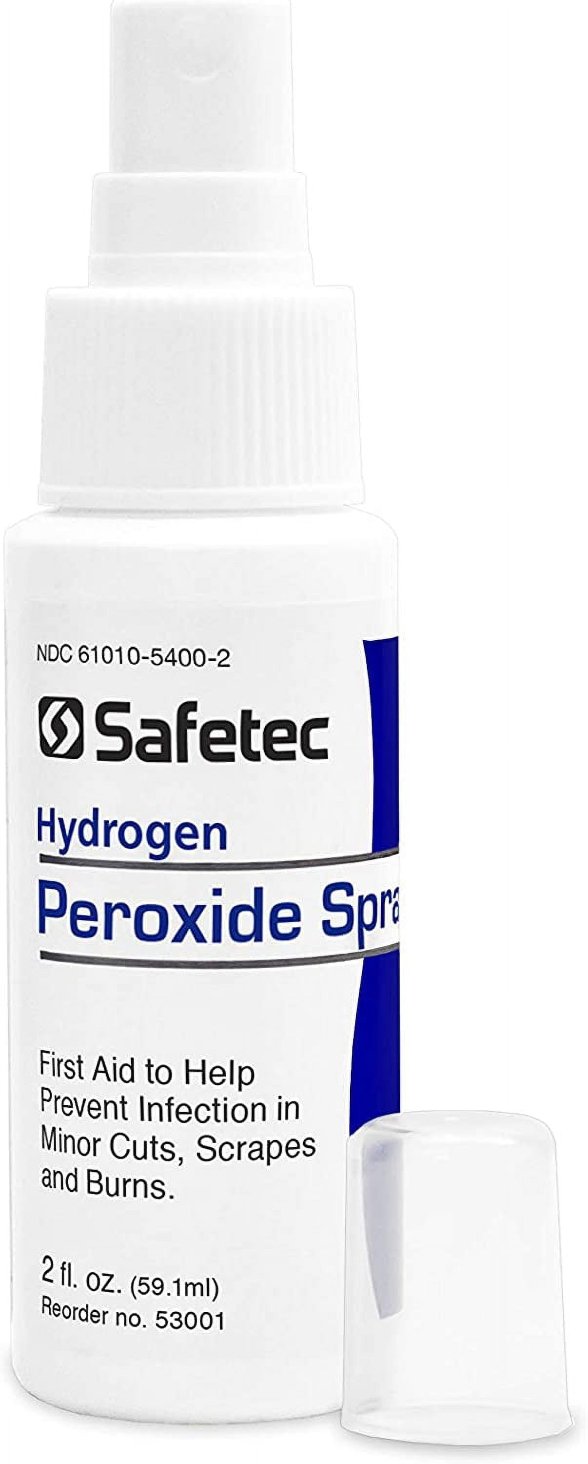 Safetec Hydrogen Peroxide Spray 2 oz. Spray Bottle- 24 bottles per case