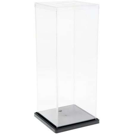 ExpoCase Plastic Folding Display Cover for Dolls, 6.625" W x 6.625" D x 17.375" H