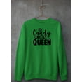 thumbnail image 3 of Candycorn Queen Sweatshirt Women -Image by Shutterstock, Female Small, 3 of 4