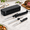 Black, variant on Yellow Wired Electric Serrated Stainless Steel Food Slicer for Meats, Breads and Produce