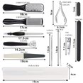 thumbnail image 2 of Professional Pedicure Tools Set 15 In 1, Foot File Callus Remover Kit, 2 of 5
