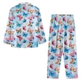 thumbnail image 7 of FOR U DESIGNS Aestheic Butterfly Womens Button Down Pajama Sets Long Sleeve Button Up Pajamas for Women 2 Pack Size L Jogger Loungewear Pants and Tops Sleepwear Pjs, 7 of 7
