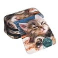 thumbnail image 4 of Kdxio Playful Cat for Double Compartment Pen Case Oxford Organizer with Zipper Pockets for Students Artists, 4 of 7