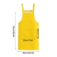 thumbnail image 5 of Waterproof Kitchen Chef Aprons - Cooking & Baking Apron with 2 Pockets for Kitchen Cooking Restaurant BBQ Painting Crafting -29.5x25.6 inches, 5 of 5