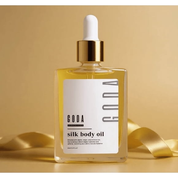 Aceite corporal de seda para una piel suave e hidratada, infundido con manteca de karité y aceite de coco, organizadores de maquillaje