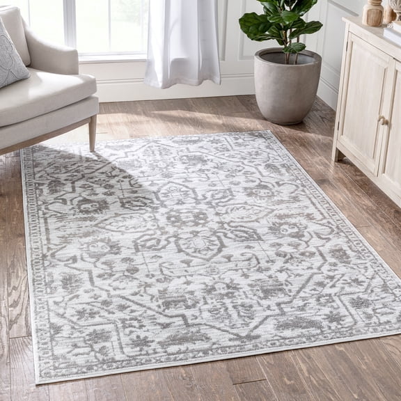 Well Woven Della Cream Vintage Medallion Area Rug, 5' x 7'