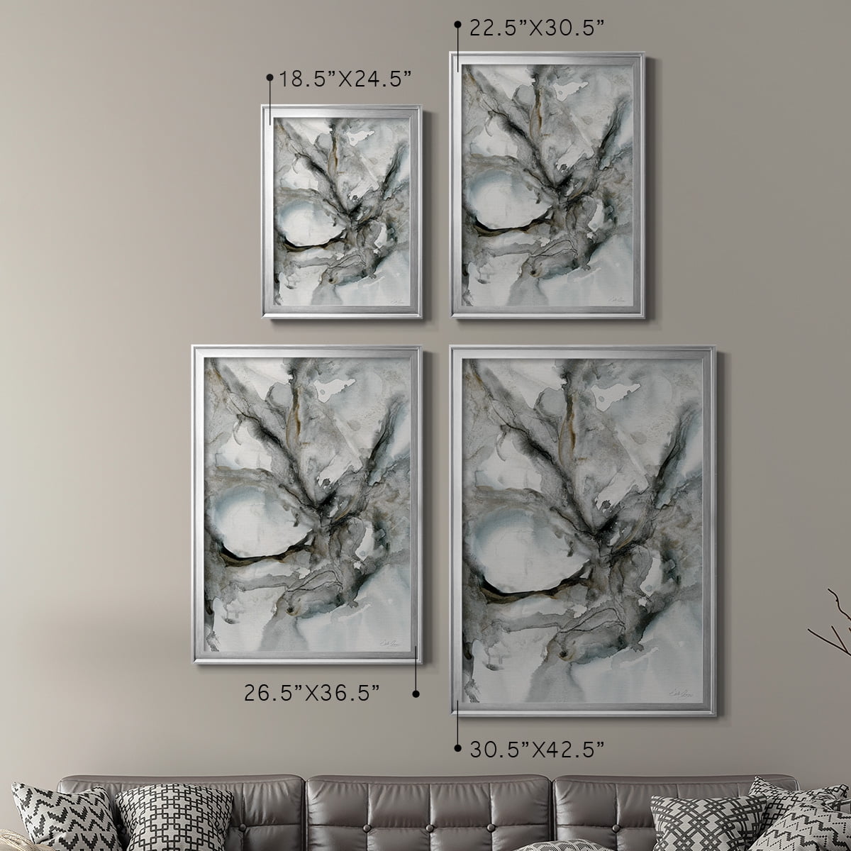 Marble Harmony Premium Framed Print - Ready to Hang