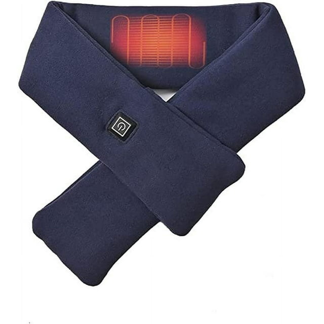 Heated scarf for Women/Men With Power Bank-Three Temp Setings-USB Powered By Power Bank Neck Heating Pad