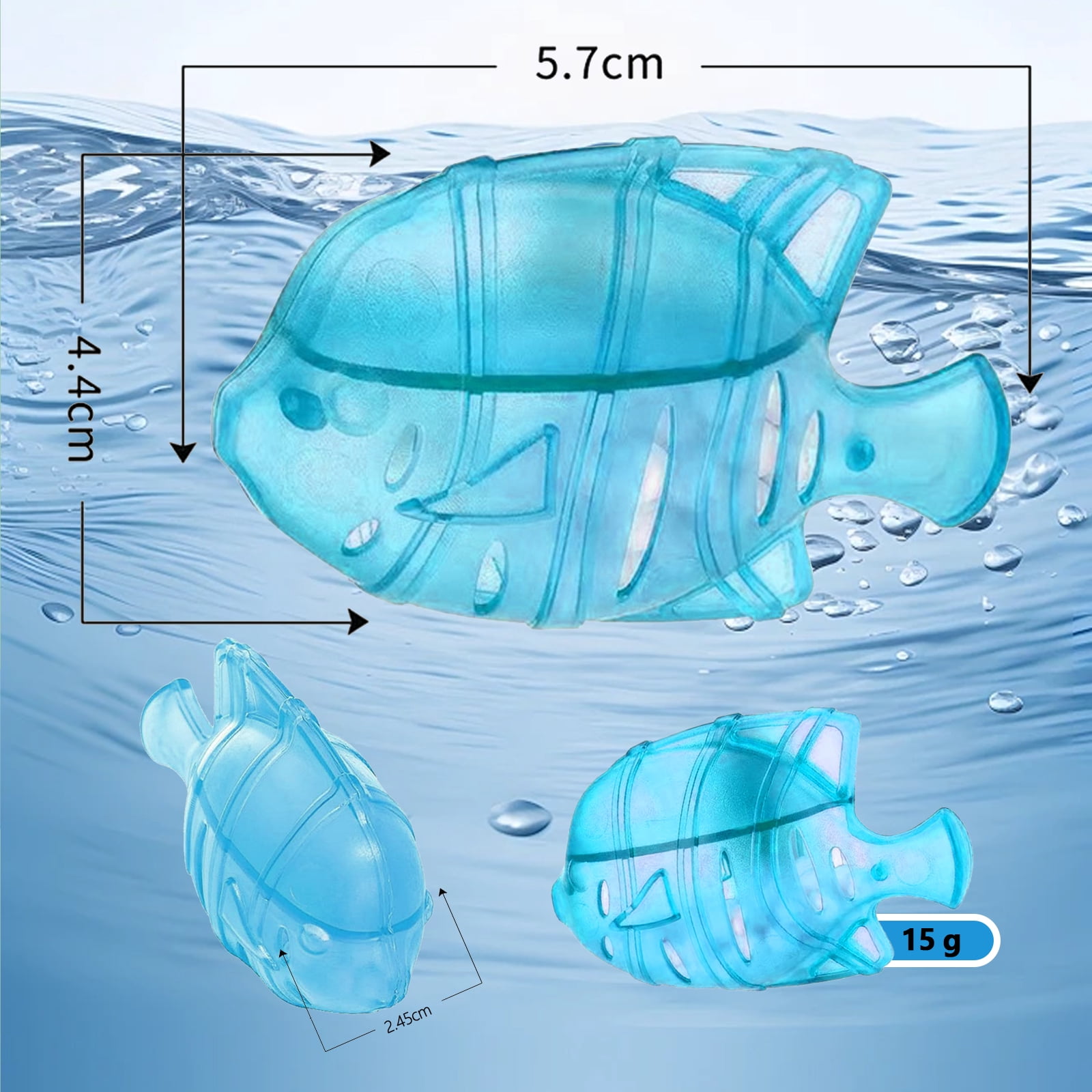 Arcticwind 30 Pack Humidifier Cleaning Fish, Humidifier Cleaner for Humidifiers and Fish Tanks, Purifies Water, Prevents Hard Water Build-Up, Reduces Scale,Blue