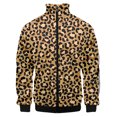 thumbnail image 3 of Sudadera con cremallera y estampado de leopardo, chaquetas estampadas en 3D para hombres y mujeres, ropa de moda Harajuku, abrigo, chaqueta, tops Y2K, 3 of 5